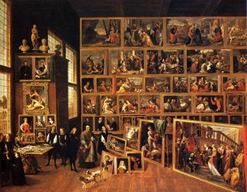 David Teniers The Younger : The Archduke Leopold Wilhelm's Studio
